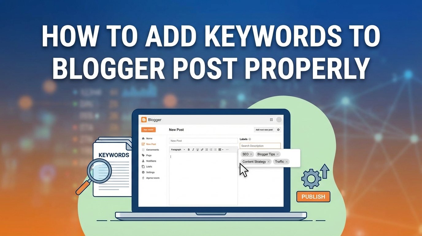 How to Add Keywords to Blogger Post Properly