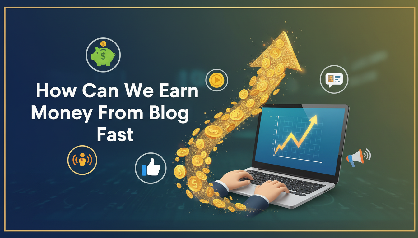 How Can We Earn Money From Blog Fast