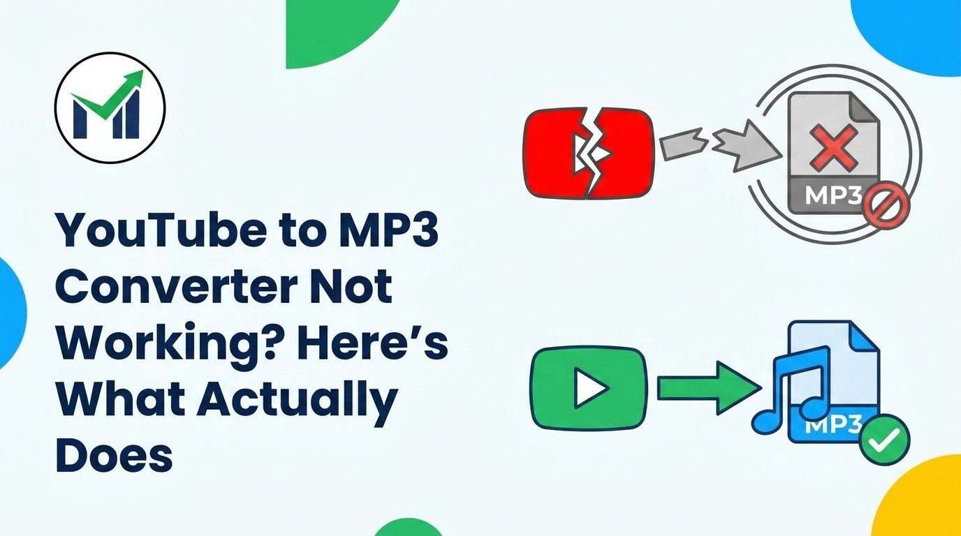 YouTube to MP3 Converter Not Working? Here's What Actually Does
