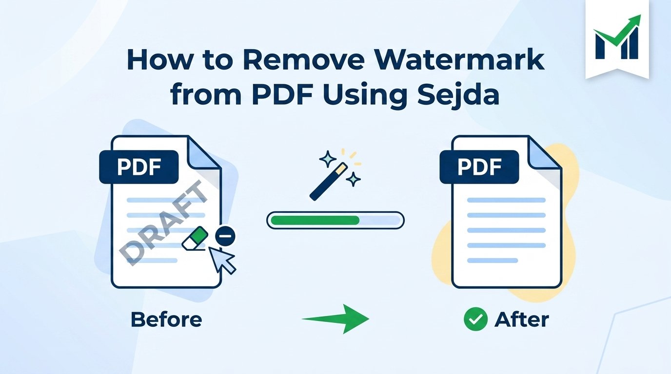 How to Remove Watermark from PDF Using Sejda